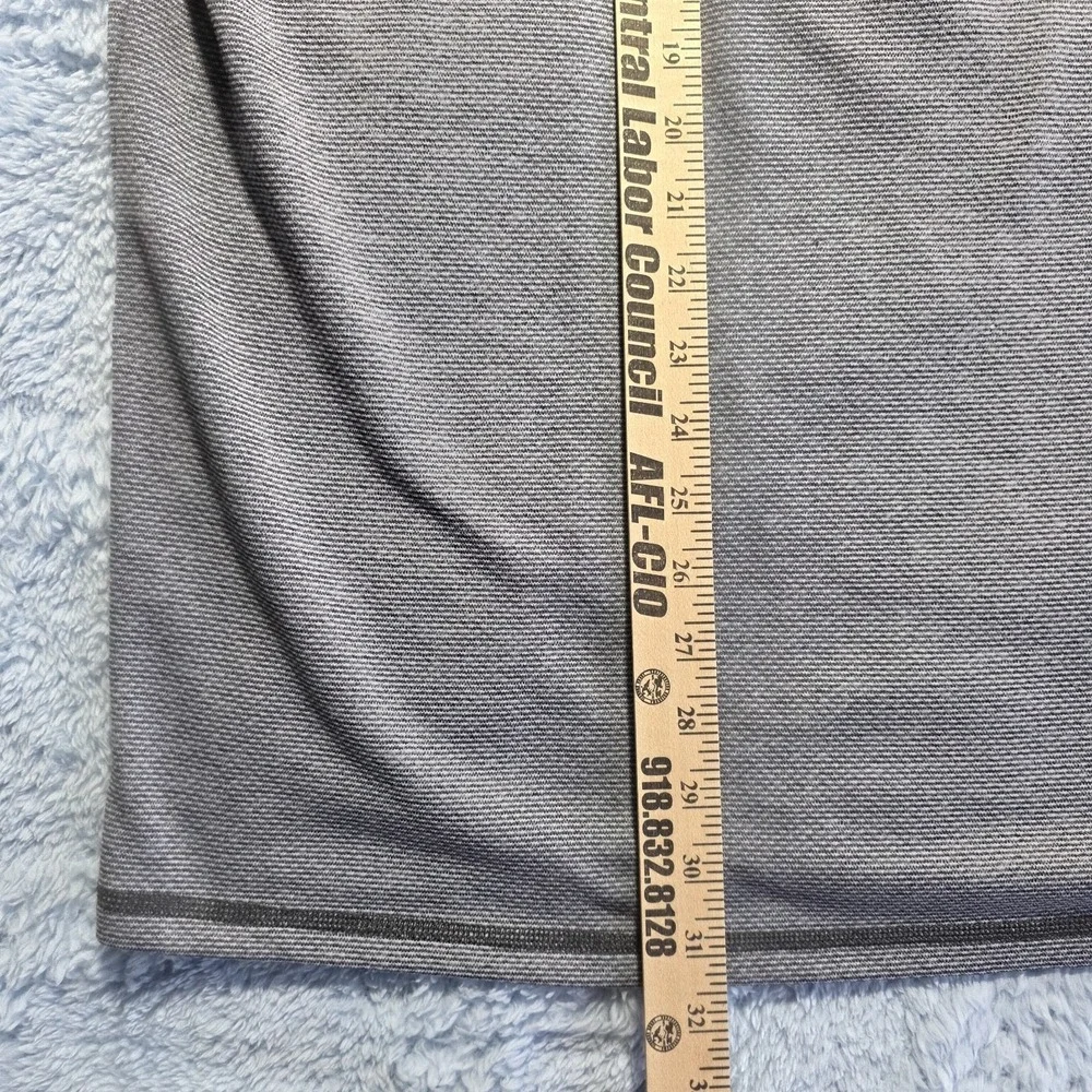 The North Face FlashDry Gray Black‎ Striped Short Sleeve Polo Shirt XXL